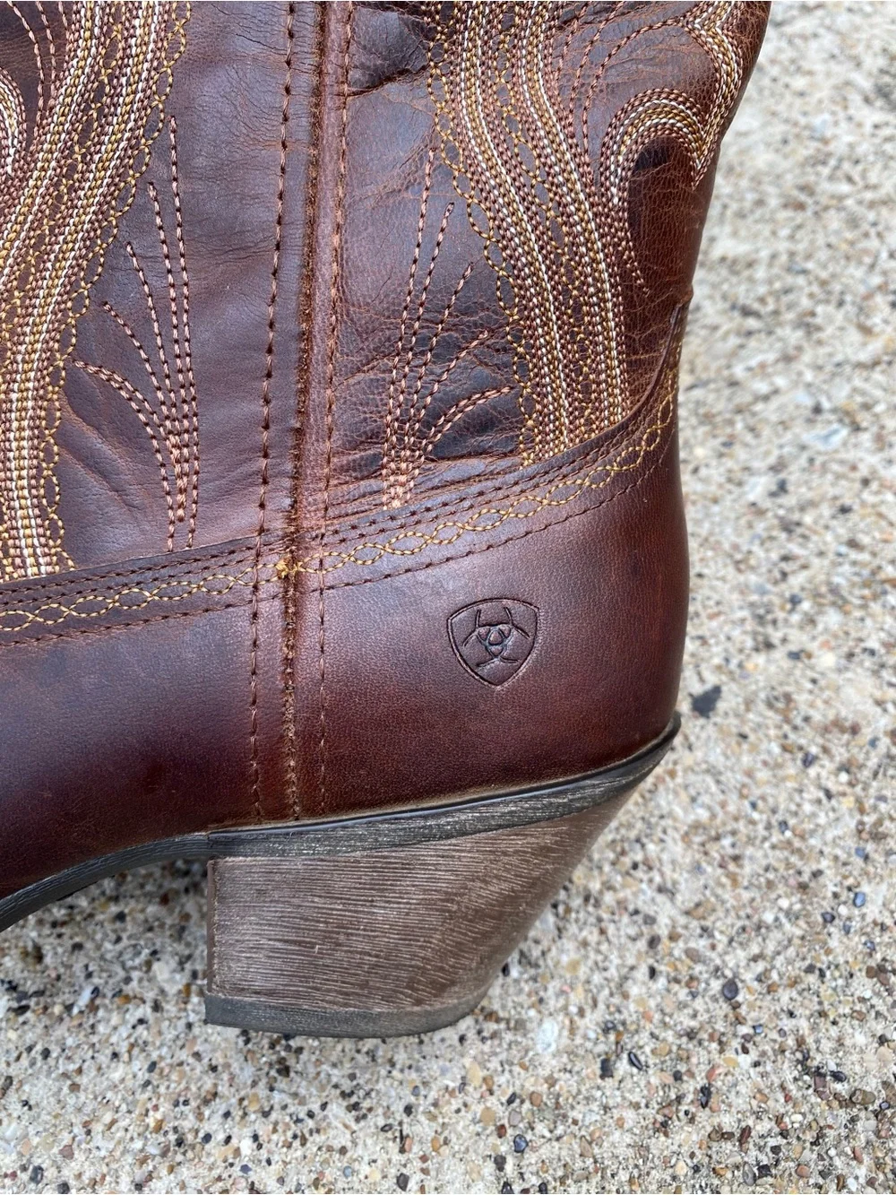 Ariat Lively Western Cowboy Boots Sassy Brown Leather Women’s 11B Style 10016357 - Picture 9 of 11